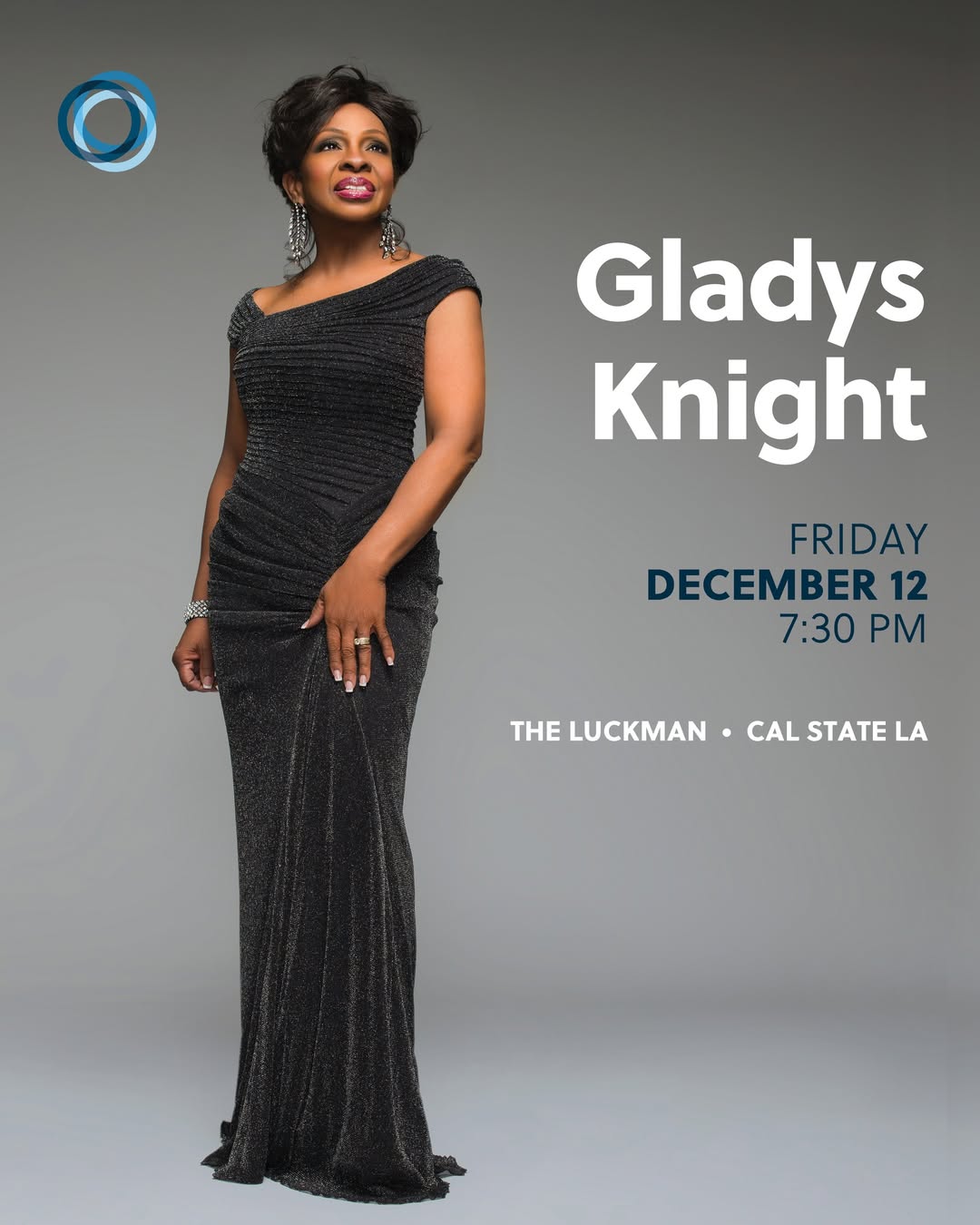 Gladys Knight performs at The Luckman on Friday, December 12