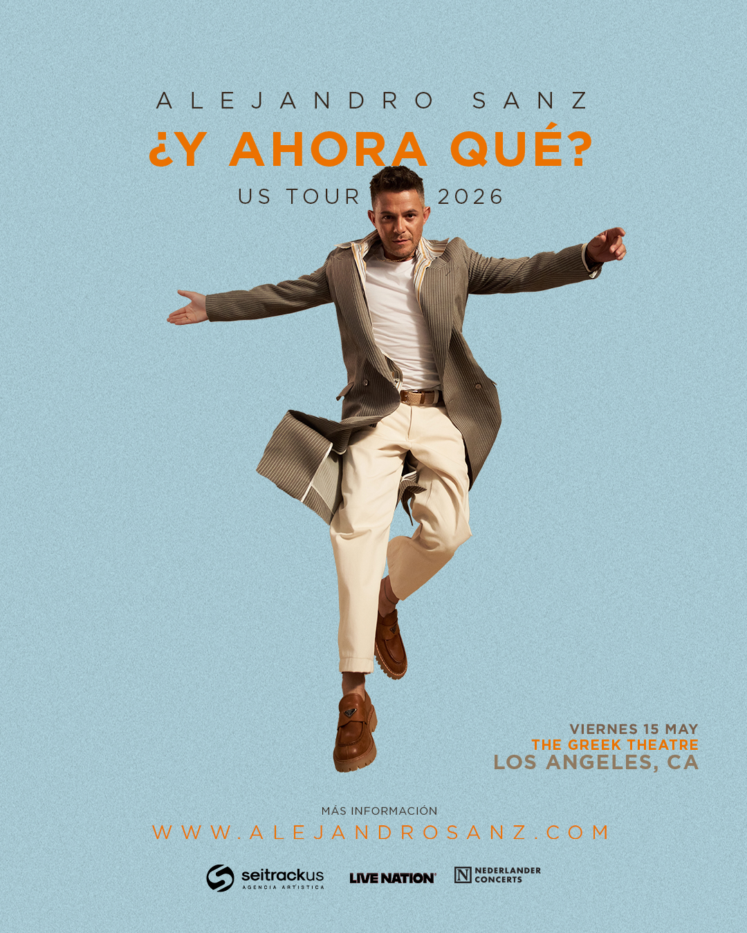 Alejandro Sanz at the Greek Theatre on Friday, May 15
